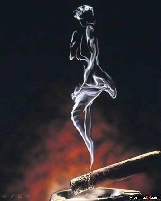 Lady in The Smoke Illusion